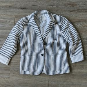 🚩SOLD🚩 LAST CHANCE SALE - Striped Linen Blazer by GAP